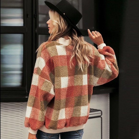 BRIXLEY- Plush Plaid Pullover Wubby Fleece - Picture 5 of 9